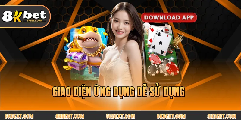 Giao diện ứng dụng dễ sử dụng