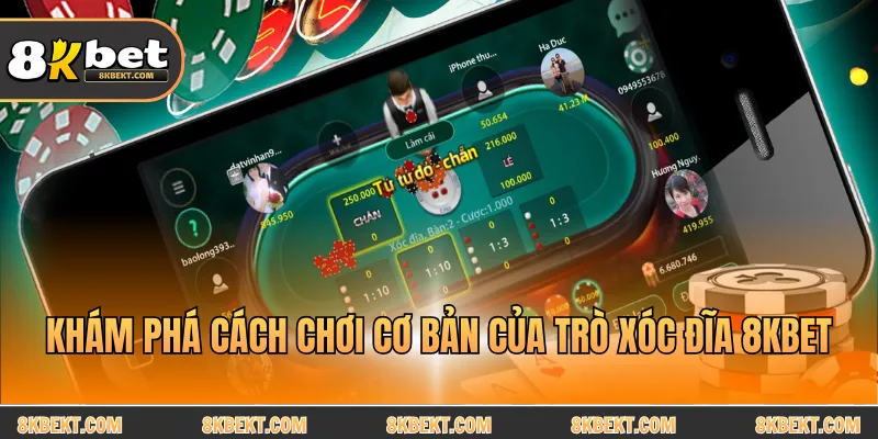 Khám phá cách chơi cơ bản của trò xóc đĩa 8KBET