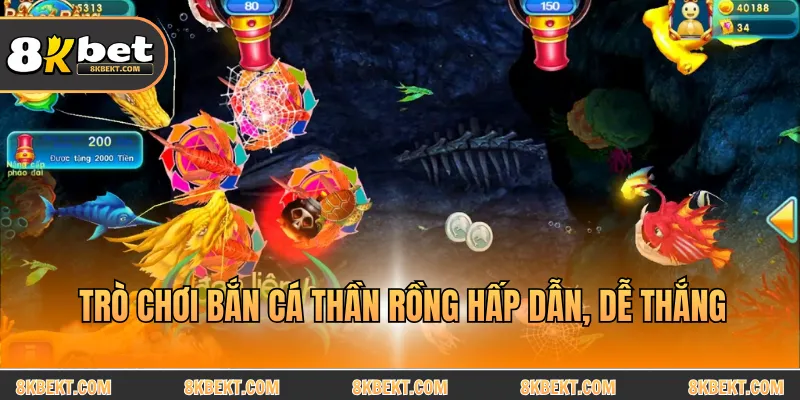 Trò chơi bắn cá thần rồng hấp dẫn, dễ thắng